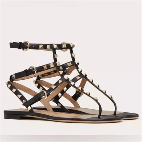 replica valentino rockstud gladiator sandals